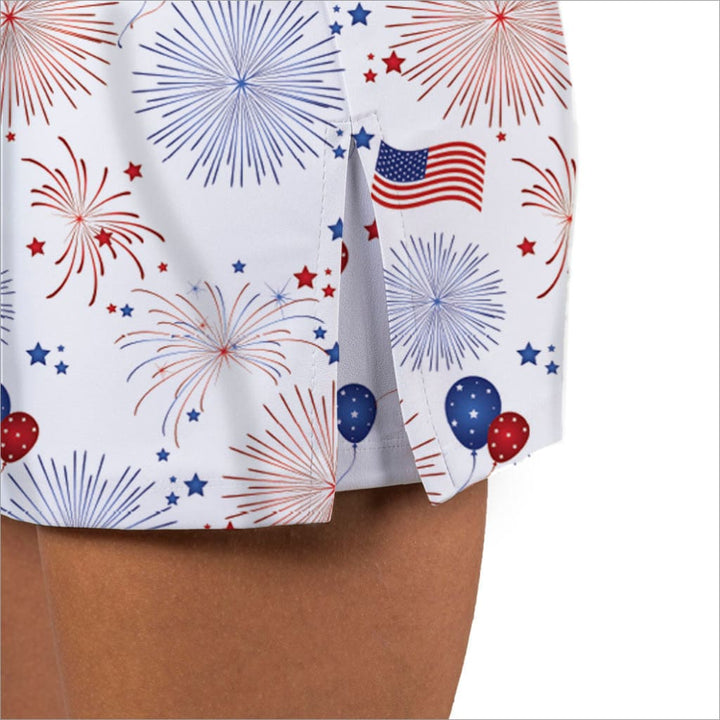 Celebration Red, White and Blue Skorts- Fashion Skort