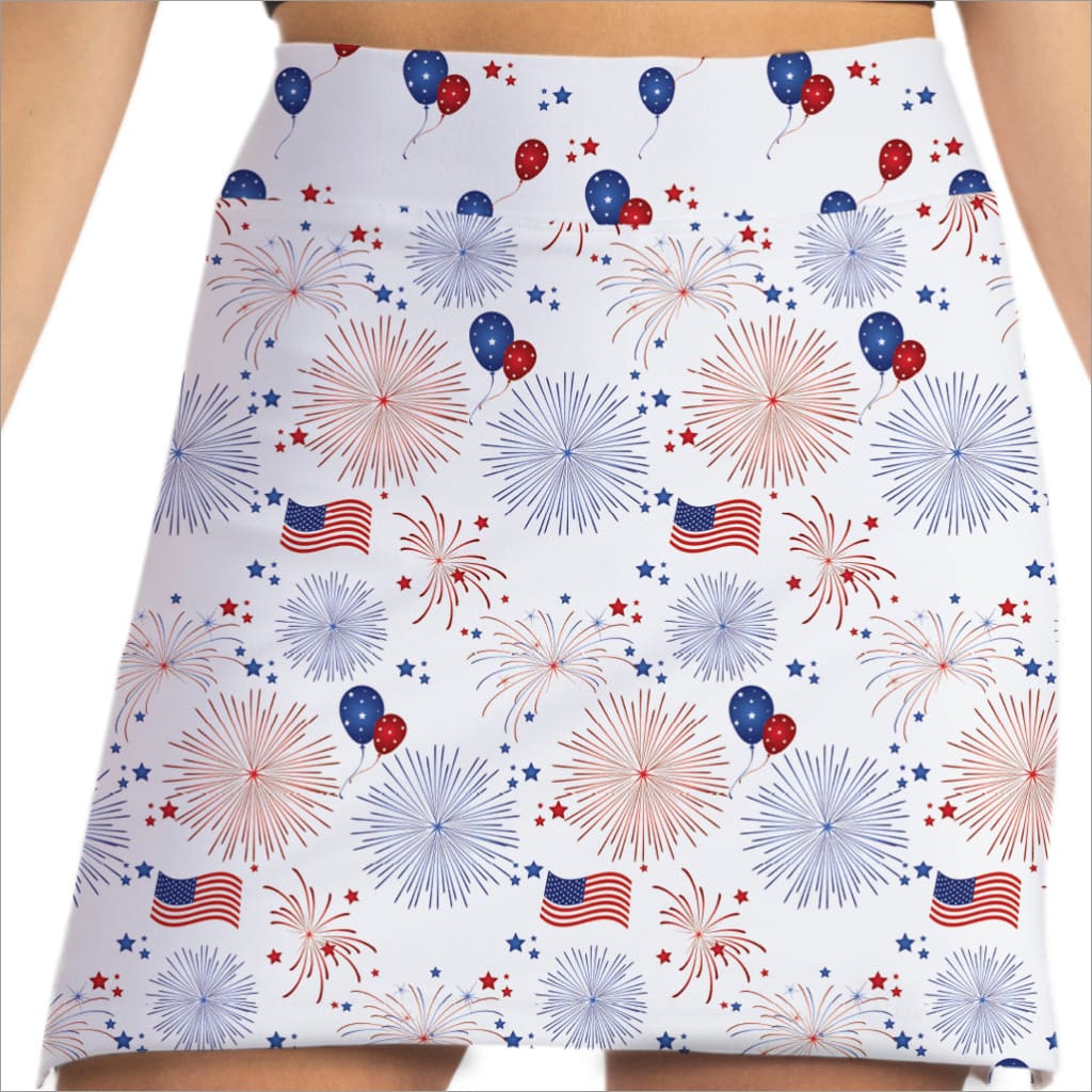 Celebration Red, White and Blue Skorts- Fashion Skort