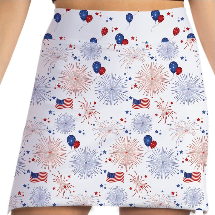 Celebration Red, White and Blue Skorts- Fashion Skort