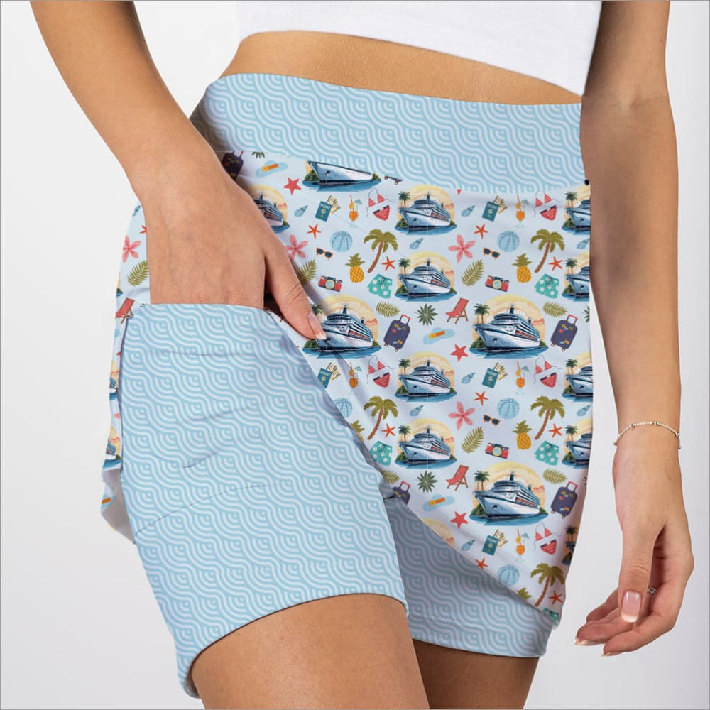 Cruise print skort