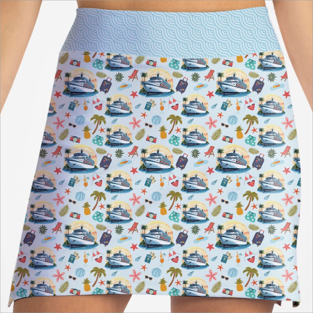 Cruise print skort