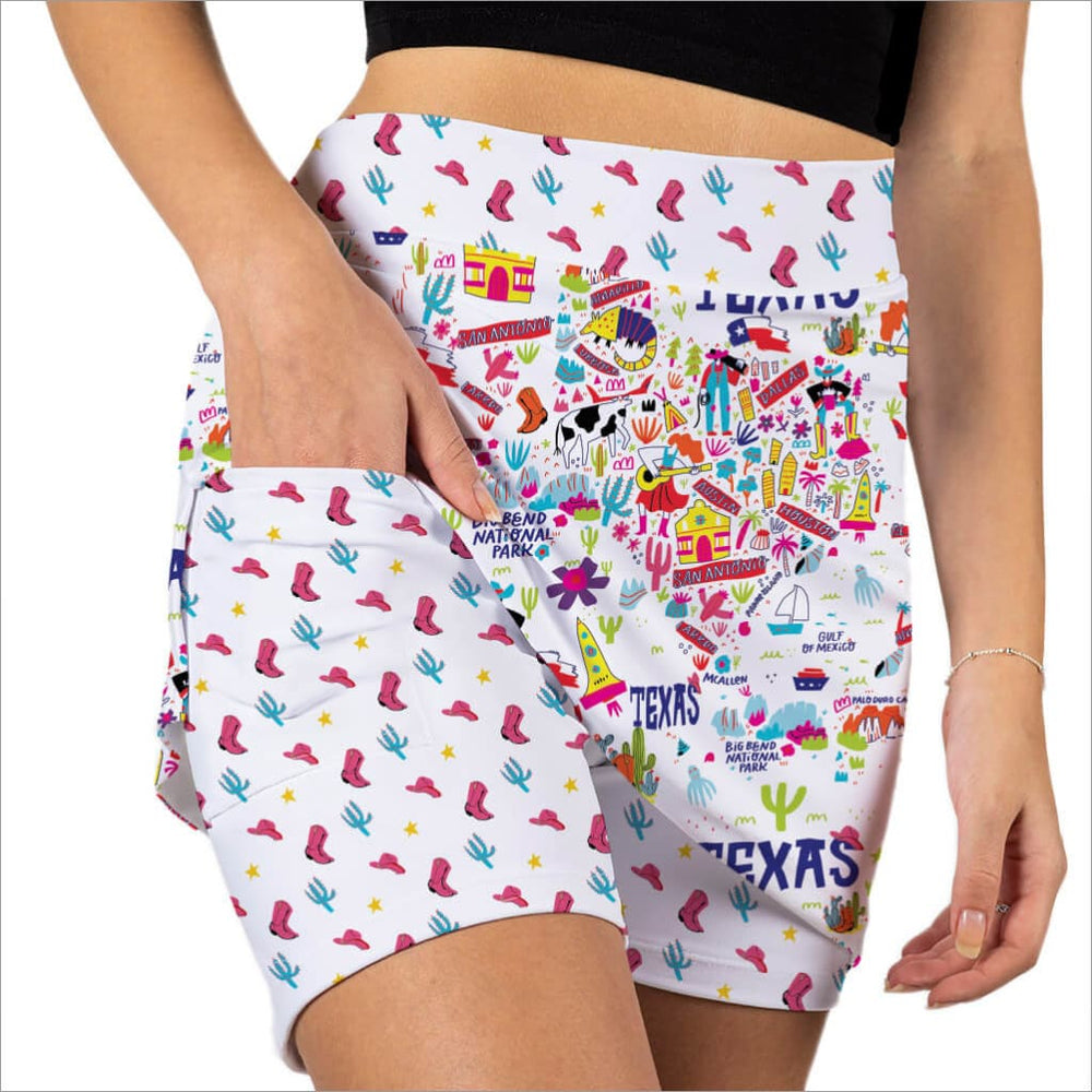 LONE STAR STATE TEXAS SKORT - Fashion Skort