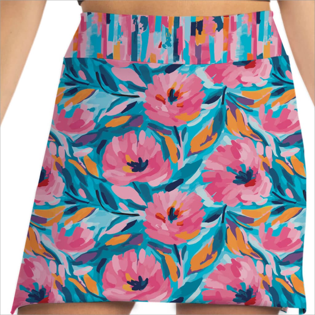 Pink Floral Skort for Women – Miley's Flowers | Skort