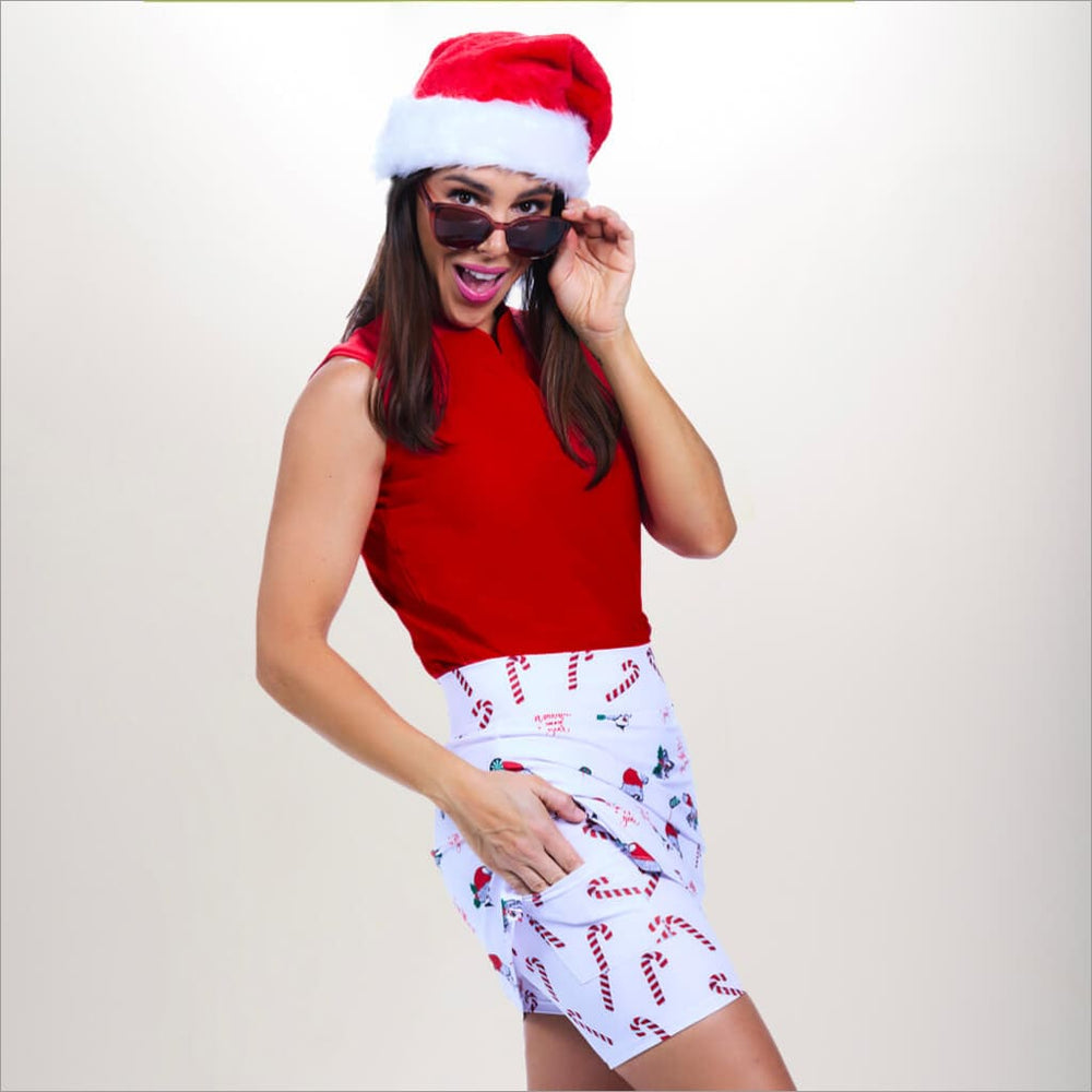 SANTA BABY HOLIDAY PRINTED SKORT - Fashion Skort