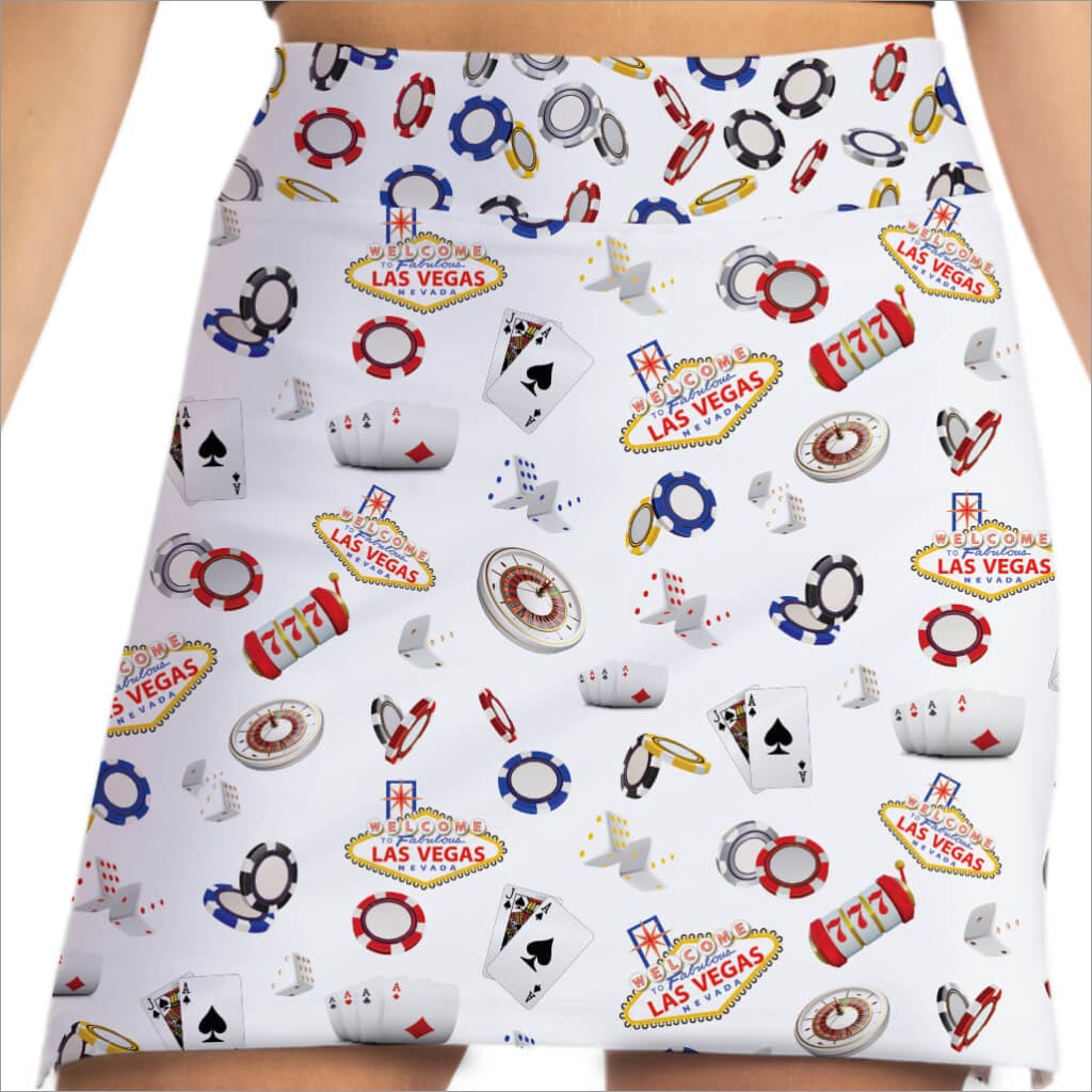 VIVA LAS VEGAS WHITE SKORT - Skorts