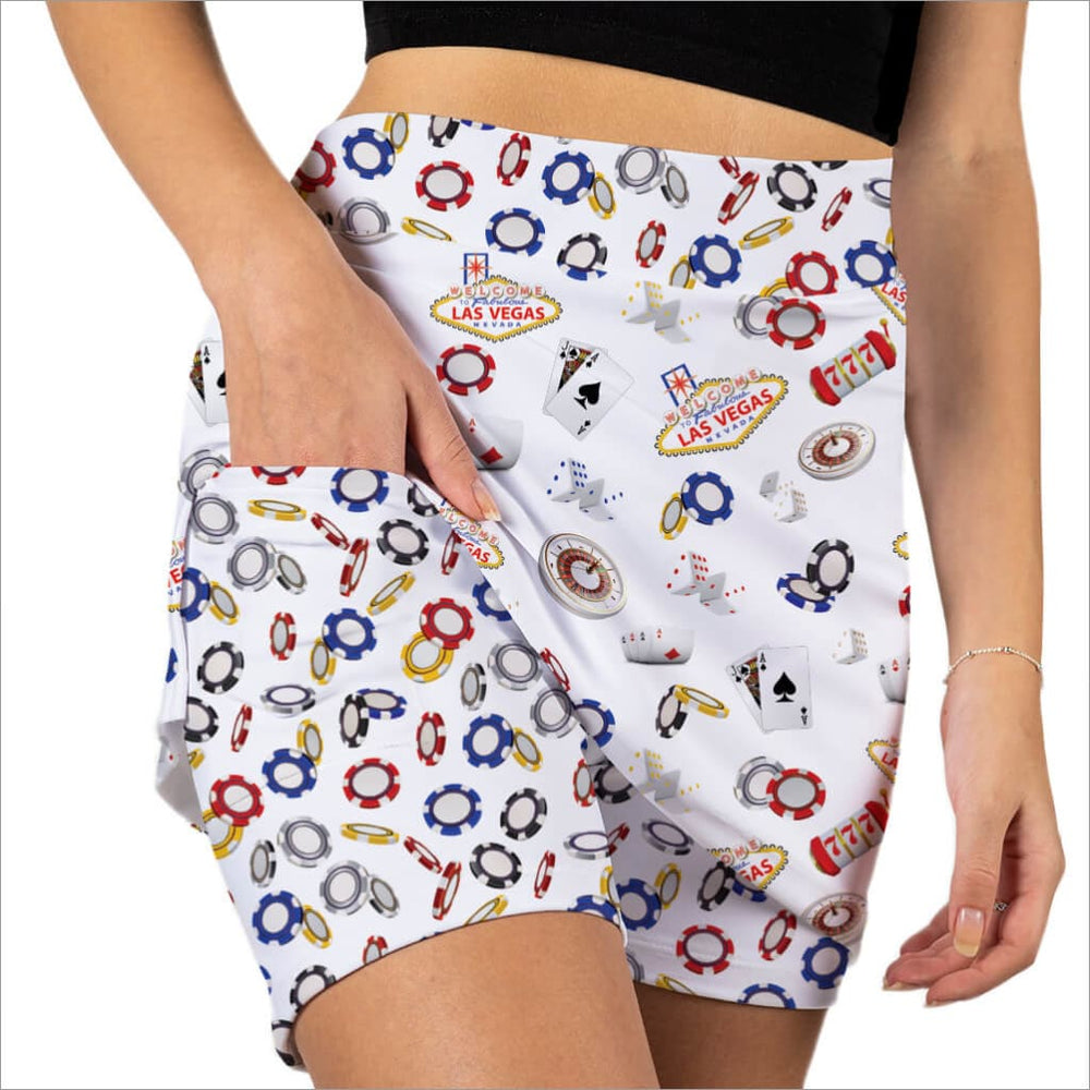 VIVA LAS VEGAS WHITE SKORT - Skorts