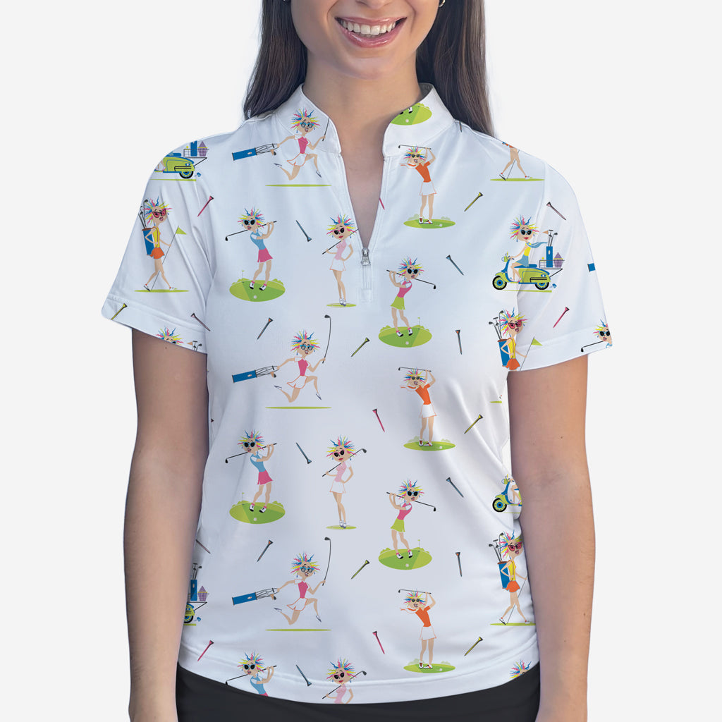 WACKY WANDA QUARTER ZIP TOP - Shirts & Tops