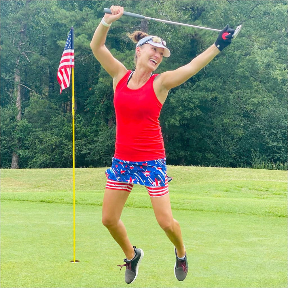 America Ladies Pickleball Skorts - Fashion Skort