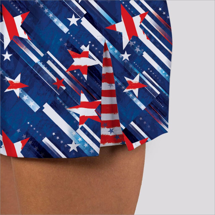 America Ladies Pickleball Skorts - Fashion Skort
