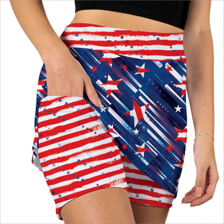 America Ladies Pickleball Skorts