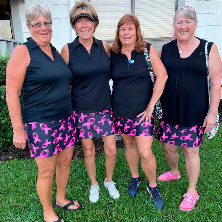 CURE BREAST CANCER BLACK - Fashion Skort