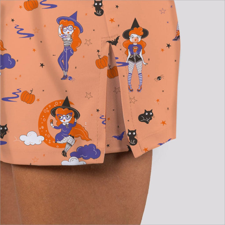 Halloween Printed Skort - Fashion Skort