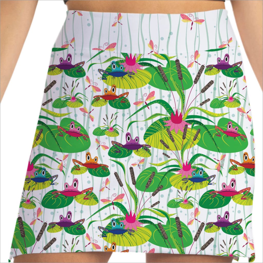 Prince Charming Frog Print Skort - Fashion Skort