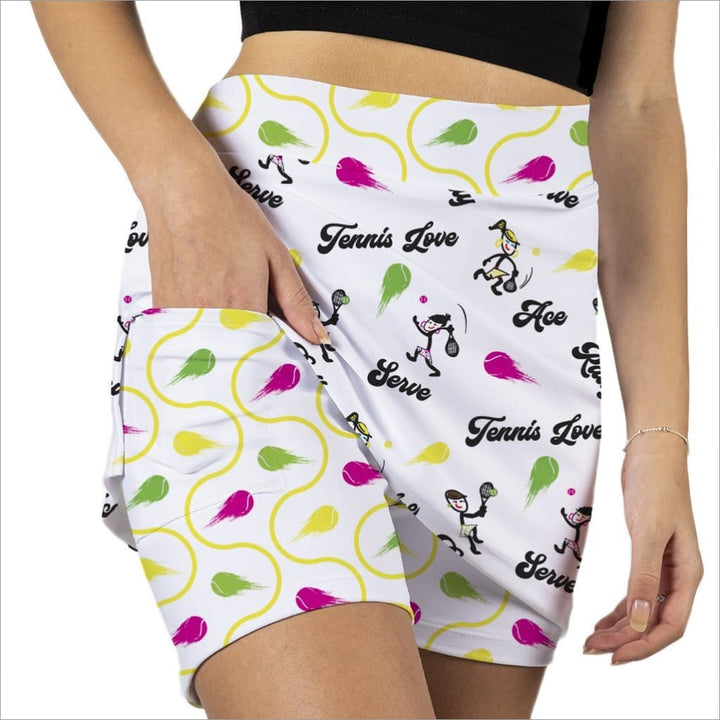 SOFY PLAYS TENNIS WHITE FASHION SKORT