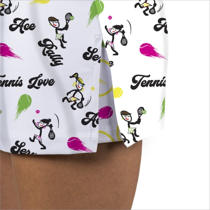 Sofy Plays Tennis White Skort - Wear Skorts Everyday