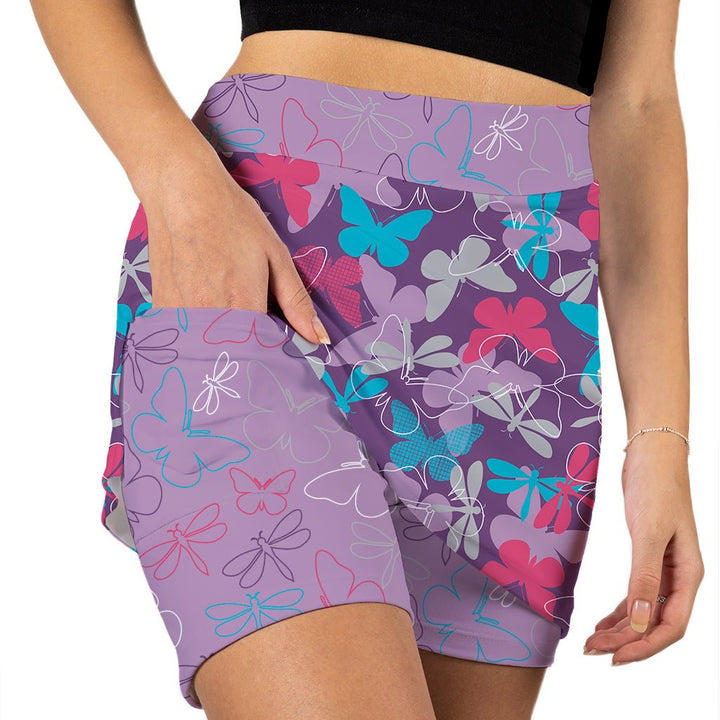 FLUTTER FUSION BUTTERFLY SKORT