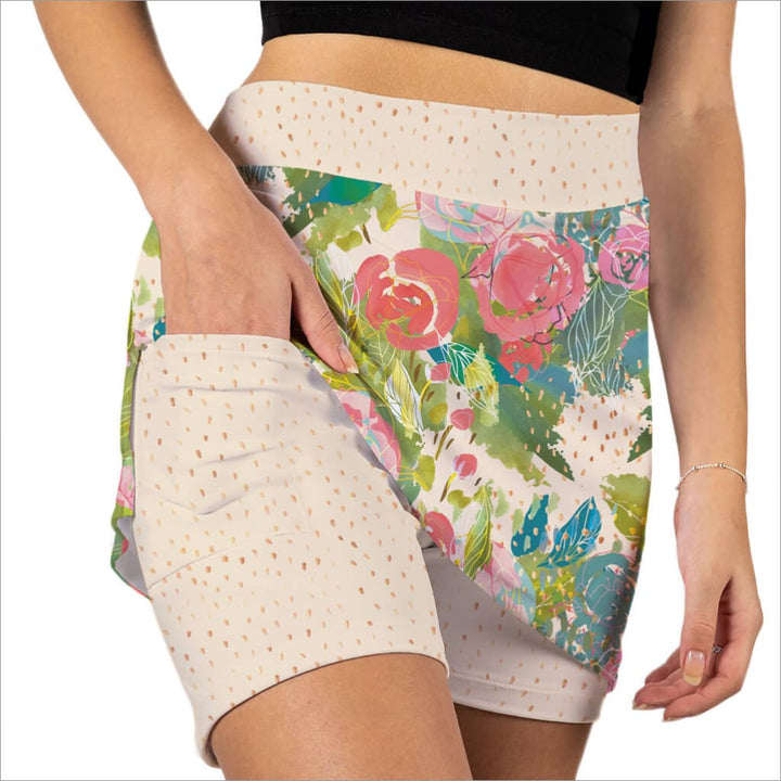 A ROSE IS PULL ON SKORT - Fashion Skort