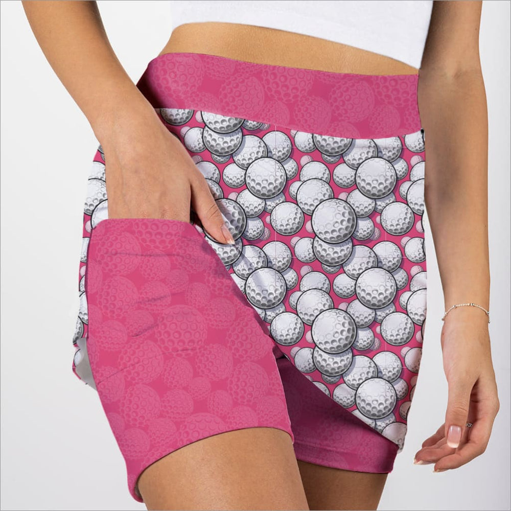 Pink Golf Skort with Built-In Shorts