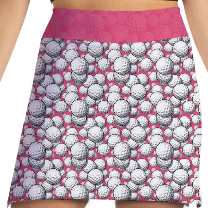 DIMPLE DOODLE PINK AND WHITE SKORT - Active Skort