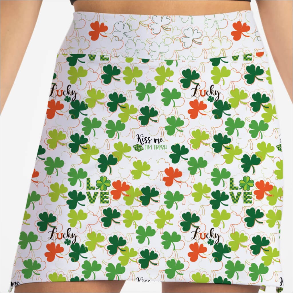 IRISH CLOVERS SKORT - Fashion Skort