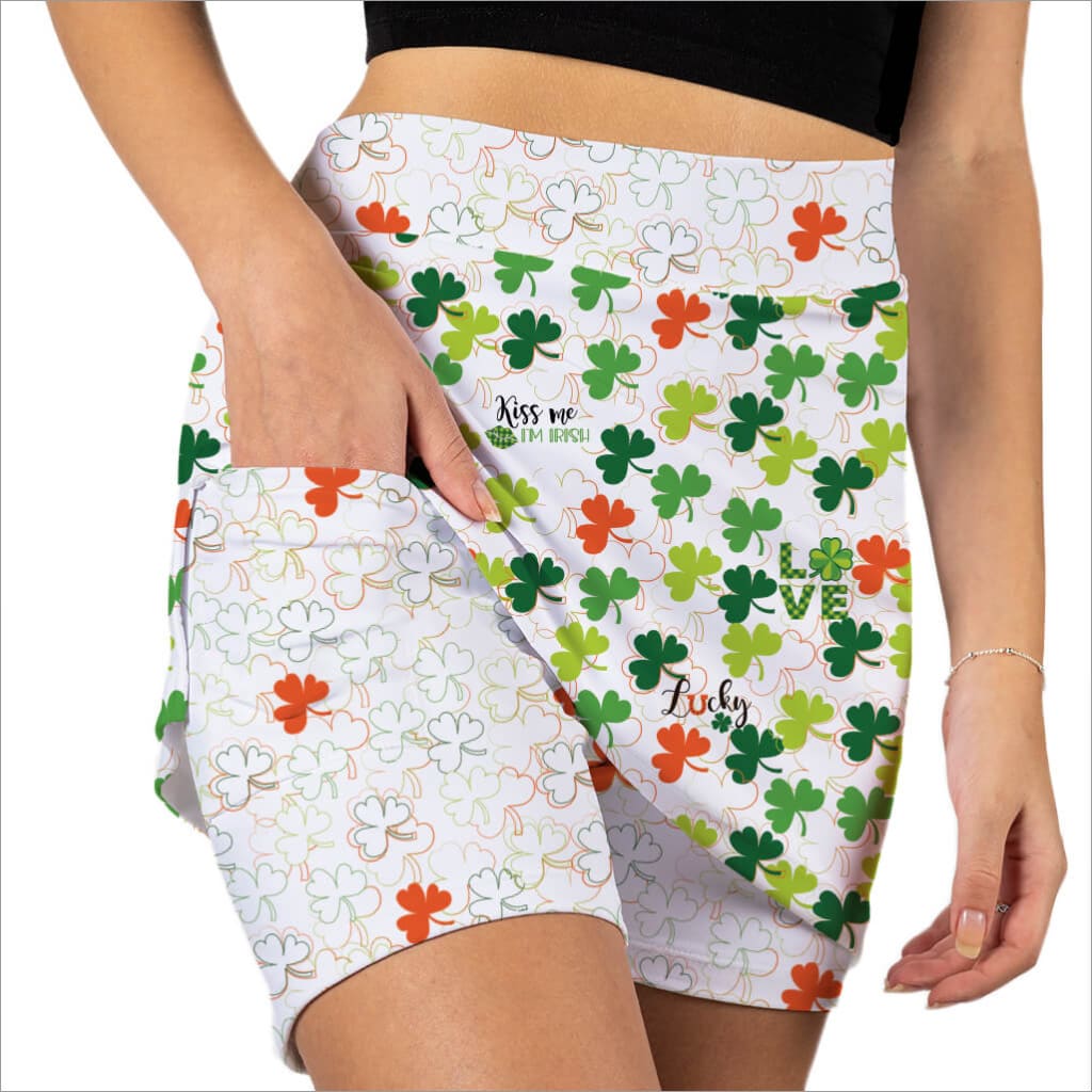 IRISH CLOVERS SKORT - Fashion Skort