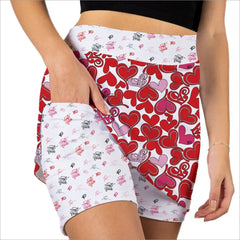 Valentine's Day Pattern Skort