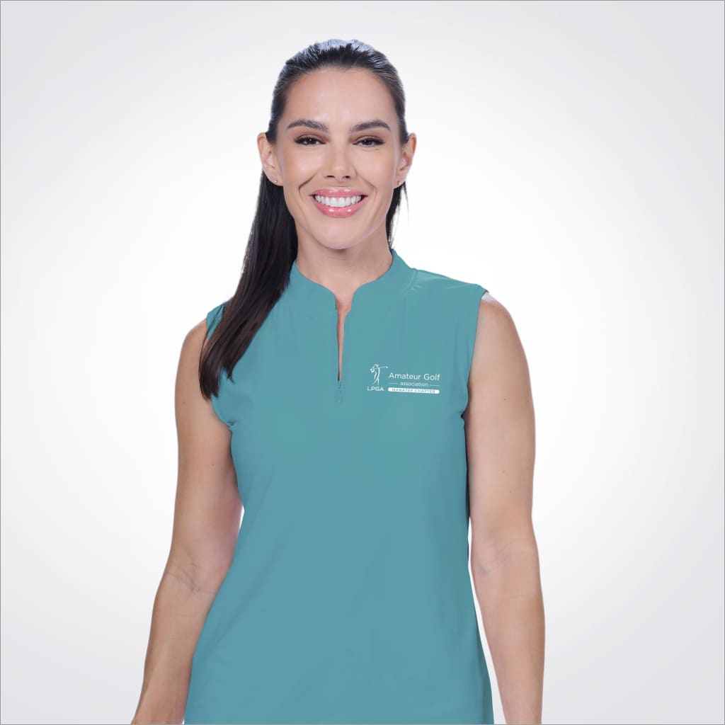 LPGAAMS Manatee Chapter Sleeveless Quarter Zip Top for Women