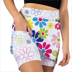 cute flower skorts