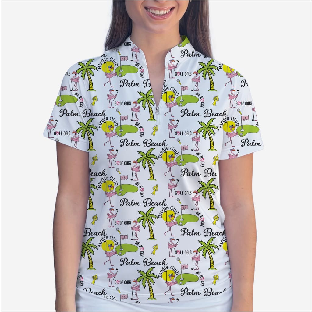 PALM BEACH POLO QUARTER ZIP TOP - Shirts & Tops