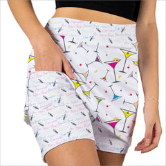 martini print skort