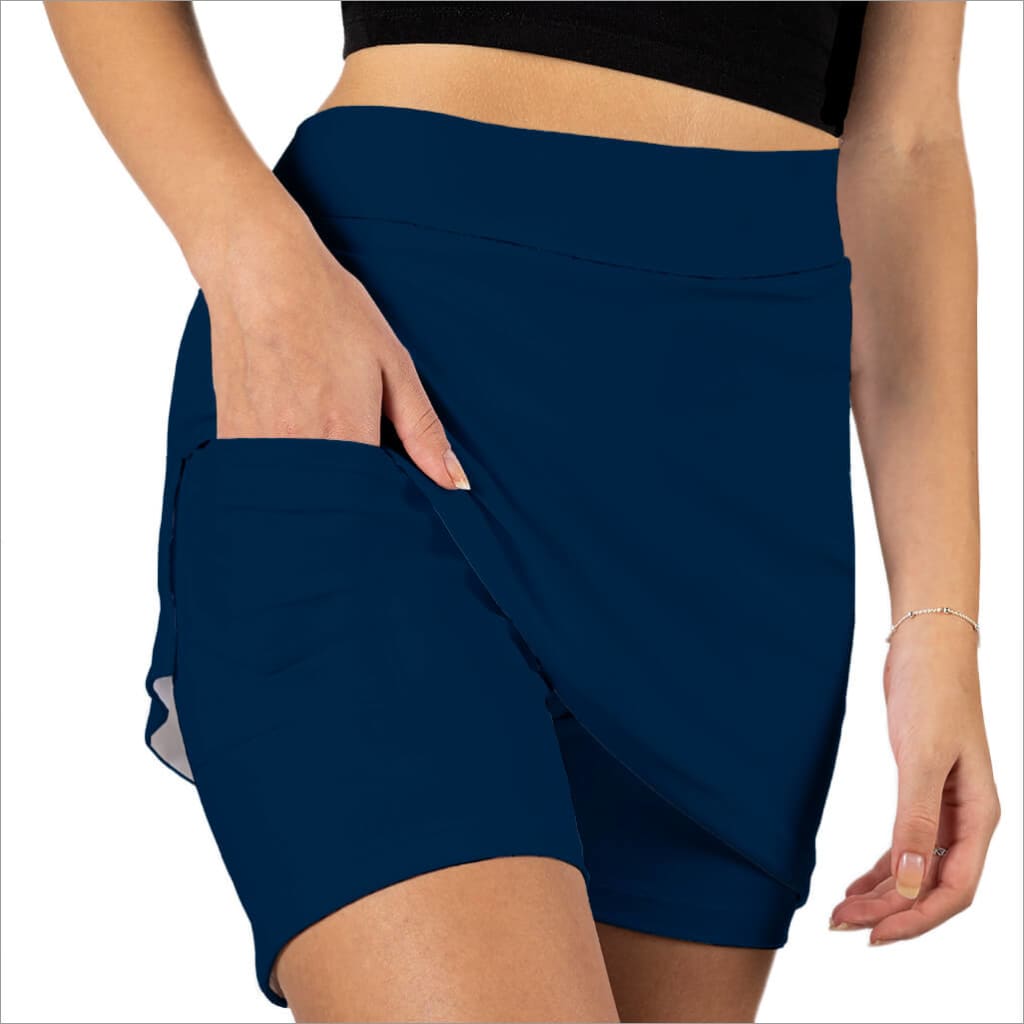 Navy plus size skorts hotsell