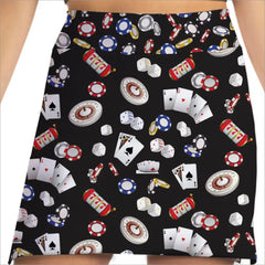 U Betcha Vegas Inspired Black Skort