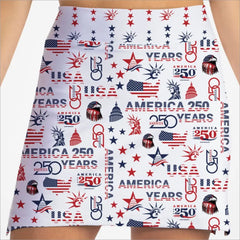 USA 250 WHITE SKORT