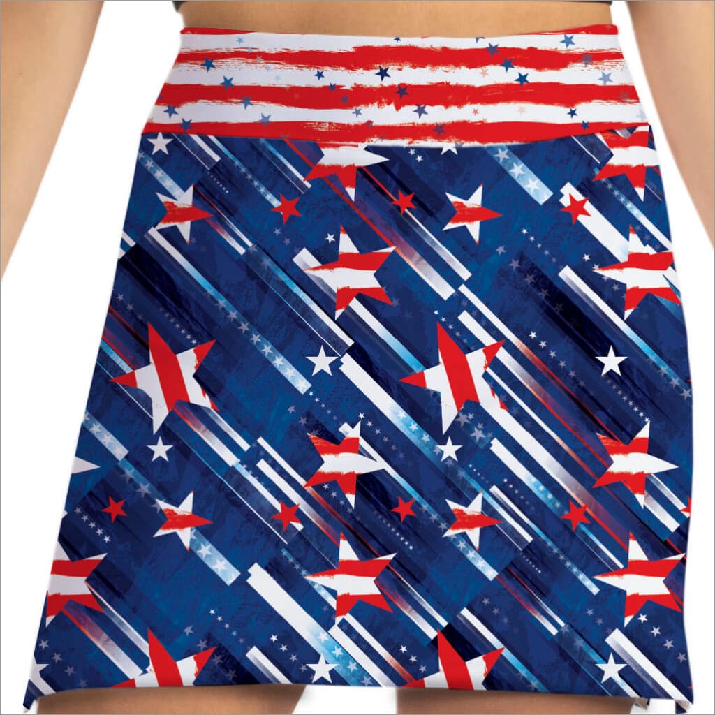 America Ladies Pickleball Skorts - Fashion Skort