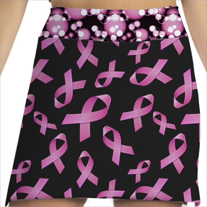 Cure Breast Cancer Black Fashion Skort