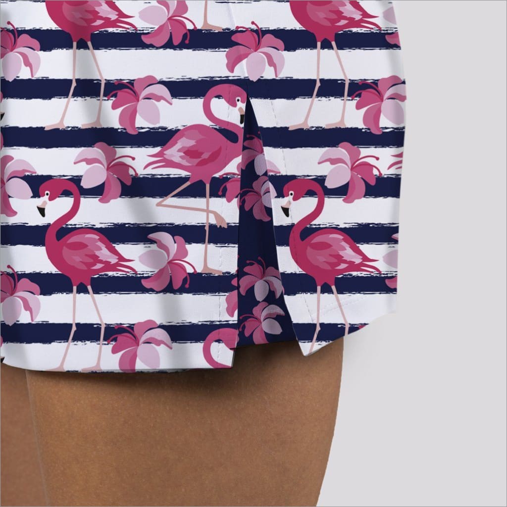 Dancing Flamingos Golf Skort - Fashion Skort